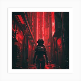 Neon Cyberpunk Art Print