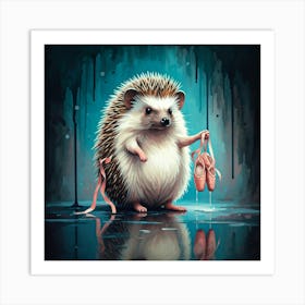 Hedgehog In Ballet Shoes Affiche