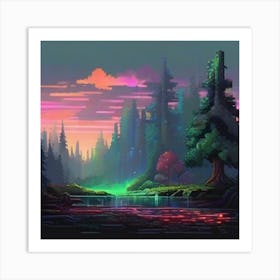 Pixel Art 1 Art Print