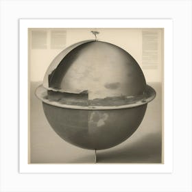 'The Earth' globe Art Print