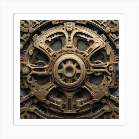 Clockwork Gears 9 Art Print