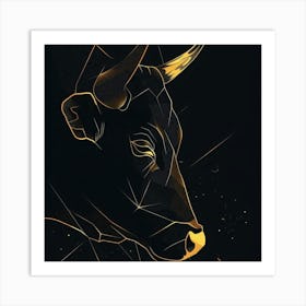 Bull Zodiac Art Print