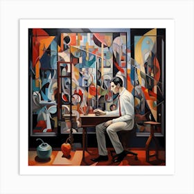 Home office by Picasso's heir Art Print