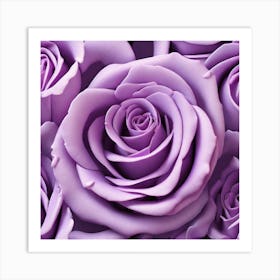 Purple Roses 28 Art Print