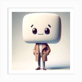 Mr Marshmallow Art Print