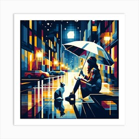 Night In The City 2 Art Print