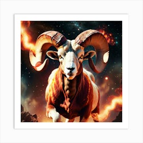 Zodiac Ram 33 Art Print