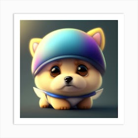 Cute Shiba Inu Art Print