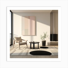 Modern Living Room Art Print