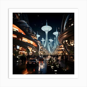 Futuristic City Art Print