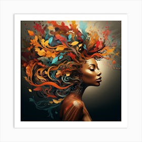 Abstract Of A Woman 17 Art Print