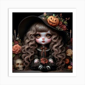 Halloween Witch Art Print