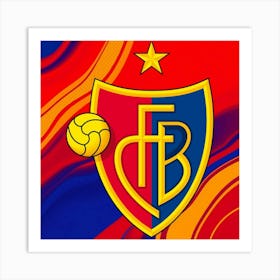 FC Basel 1893 Logo Wall Art 6 Art Print