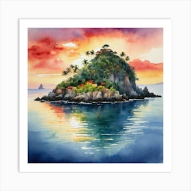 Island In The Sea Art Print