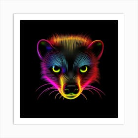 Neon Fawn Art Print