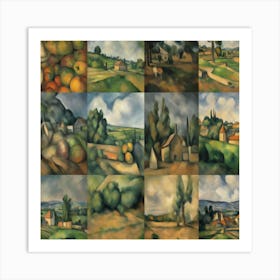 Landscapes By Paul Cezanne Art Print