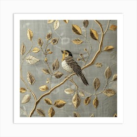 Bird On Branch 3 Art Print