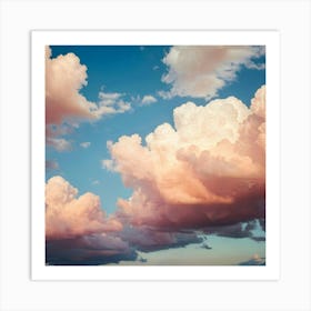 Pink Clouds In The Sky Art Print