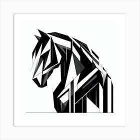 Abstract Horse Head Art Print