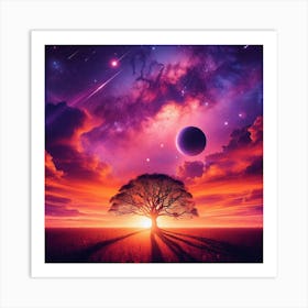 Tree In The Sky 28 Art Print