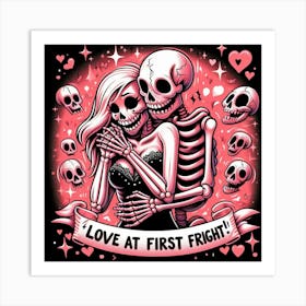 Love At First Fright 1 Art Print