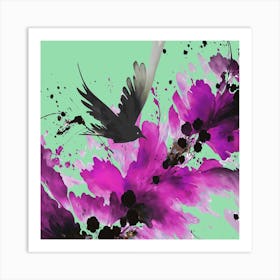 Ink Bird Pastel Green 1 Art Print