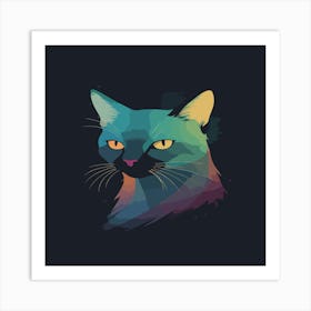 Siamese Cat Art Print