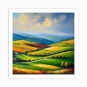 Landscape Painting 131 Art Print