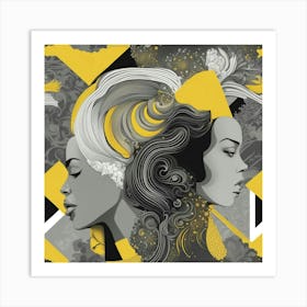 two sides of the soul Art Print