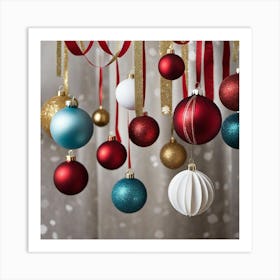 Christmas Ornaments 131 Art Print