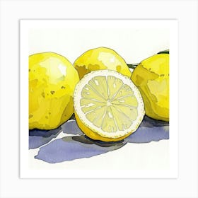 Lemons Art Print