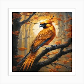 Bird In The Woods Art Print