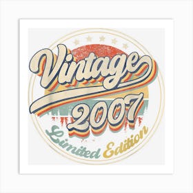 Vintage 2007 Limited Edition 15 Years Old 15th Birthday Gift Art Print