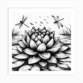 Lotus flower 4 Art Print