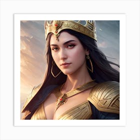 Woman In A Crown Art Print