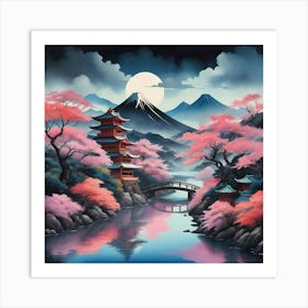 Japanese Landscape 1 Art Print