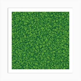 Green Leaves Art Print