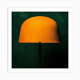 Orange Floor Lamp Art Print