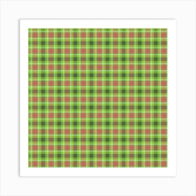 Plaid Fabric 164 Art Print