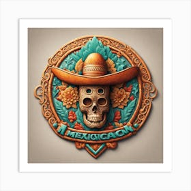 Mexican Skull 62 Art Print