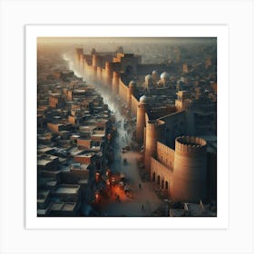 Walled City of Lahore Art Print