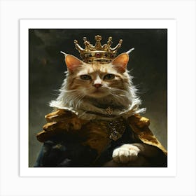 King Cat 2 Art Print