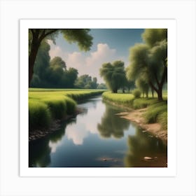 River In The Grass 37 Art Print