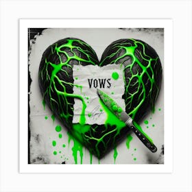 "Vows:To The Heart" Neon Hearts Collection [Risky Sigma] Art Print