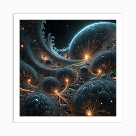 In The Middle Of A Fractal Universe 1 Art Print