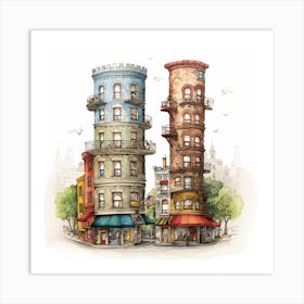 Nyc Towers Art Print