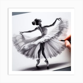 Gracefully dancing 1 Art Print