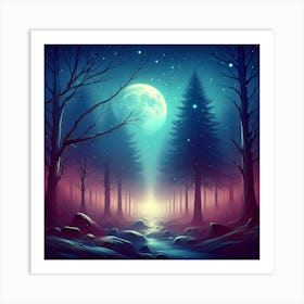 Moonlit Magic 15 Art Print