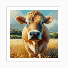 Jersey Cow Art Print