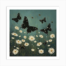 Butterflies Fairycore Painting 2 Art Print